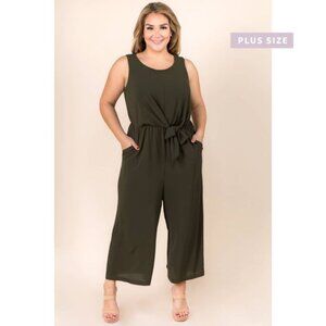 Winslow Plus Size Olive Jumpsuit NWT